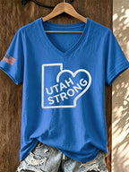 Retro Utah Strong Utah Wildfire Prayer T-Shirt
