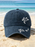 Unisex Art Turtle Print Hat