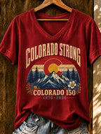 Women's Casual Colorado Strong T-shirt