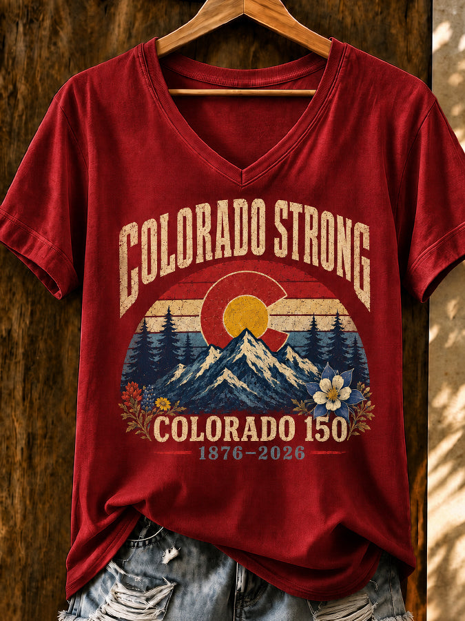 Women's Casual Colorado Strong T-shirt