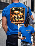 Men's Forest Fire Print T-Shirt