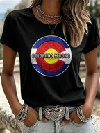 Women'S Colorado Strong Printed Casual T-Shirt