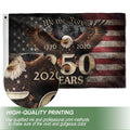 We The People 250 Years Flag 1776–2026 – Eagle Patriotic American Déco