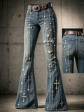Women's Faith Printed Casual Jeans