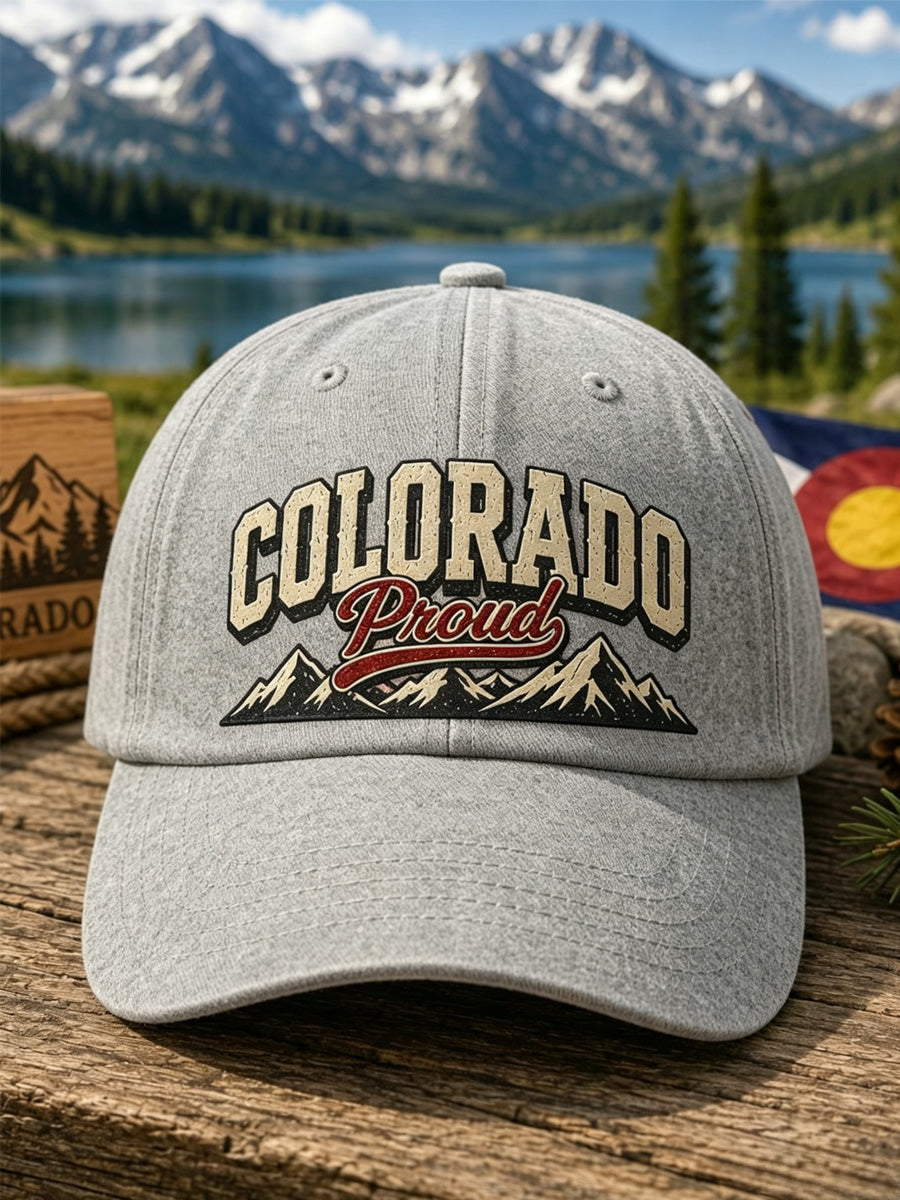 Retro Print Baseball Cap