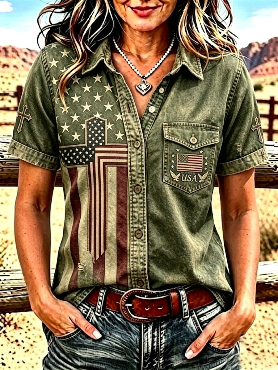 Ladies' 250Th Anniversary Western Faith Shirt