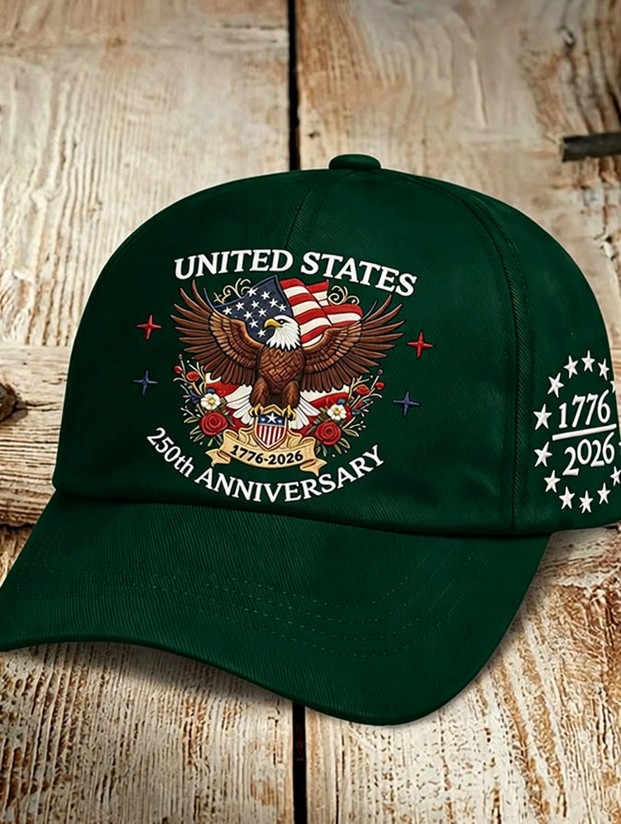 Unisex 250Th Anniversary Founding Celebration Printed Baseball Hat For Independence Day In The United States