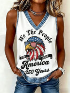 We The People Eagle Print Women's Sleeveless Top