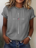 Women'S Casual Patriotic Faith T-Shirt