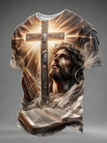 Men'S Faith Print Short Sleeve T-Shirt