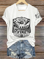 V-Neck Retro 2026 Beaver Strong Cottonwood Fire, Beaver, Utah - Pray For Our Heroes And Our Community Route 153 Print T-Shirt