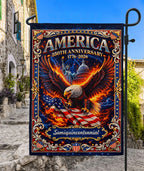 1776–2026 America 250th Anniversary House Flag – Bald Eagle & US Capit