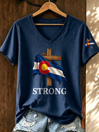 Women'S Casual Colorado Strong T-Shirt