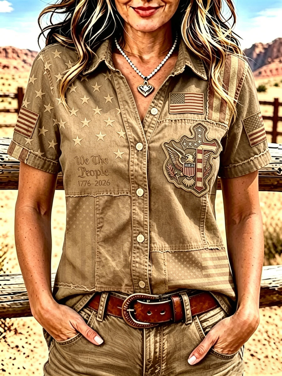 Ladies' 250th Anniversary Western Breeze Upward Short sleeved Shirt