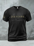 Men'S American Flag Commemorative 250Th Anniversary Classic Pattern Short Sleeve T-Shirt