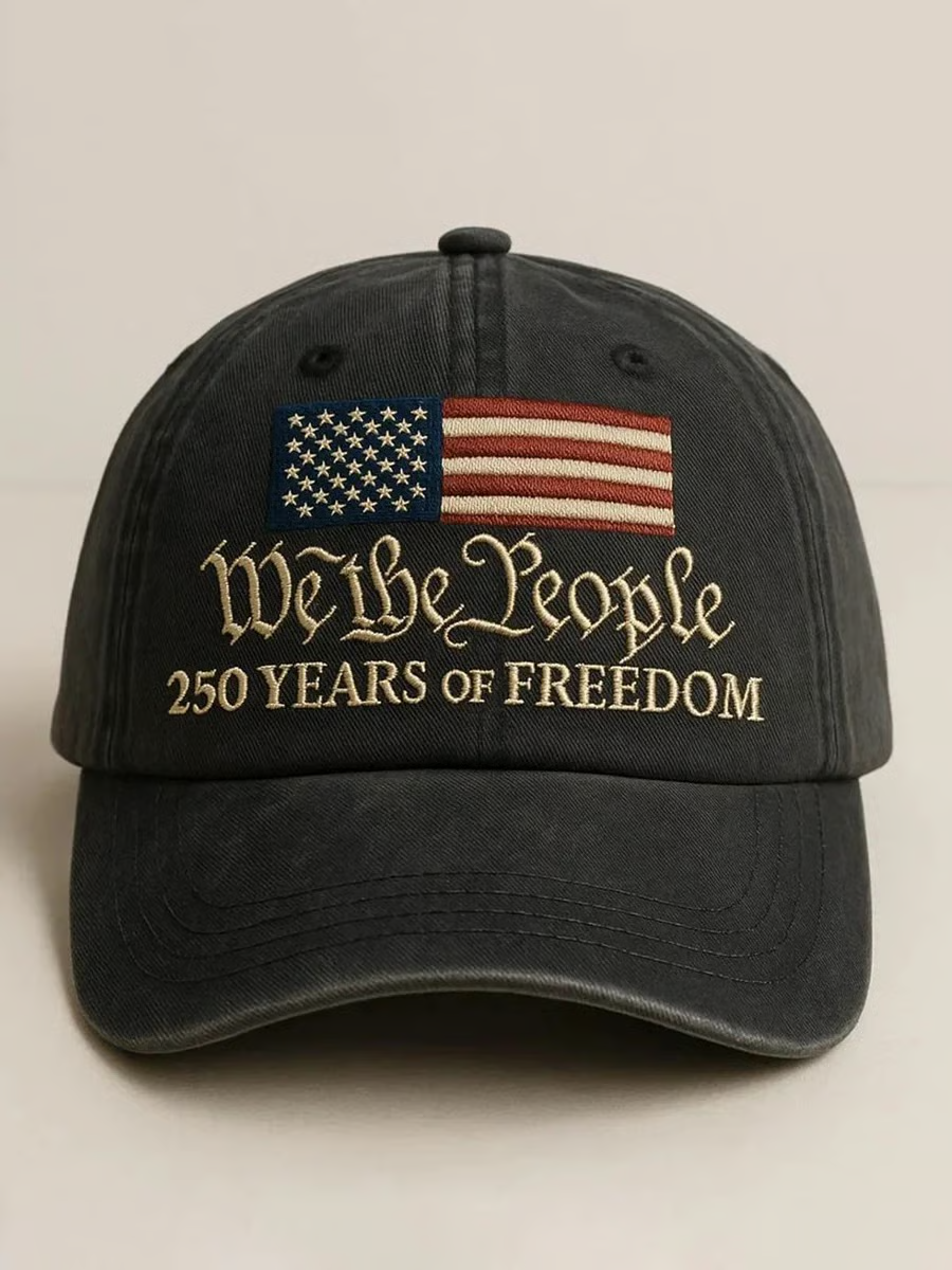 Unisex Washed Cotton Casual Printed Hat