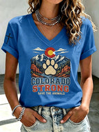 Women'S Colorado Strong Faith Casual T-Shirt