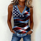Women's 250th Anniversary Printed Casual Vest
