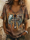 Women's Western Style Faith Top