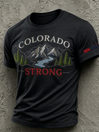 Men's Colorado Strong Print Short Sleeve T-Shirt