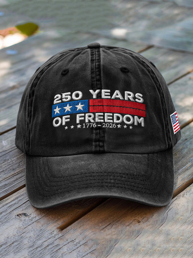 Unisex USA Anniversary Celebration FREEDOM Print Hat