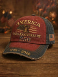 America 250th Anniversary Printed Hat