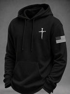 Men's Faith Printed Casual Hoodie