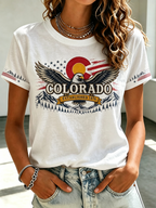 Women'S Colorado Strong: Rising From The Ashesn Printed T-Shirt