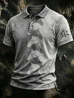 Men'S Cross Printed Casual T-Shirt