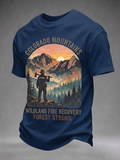 Men'S Colorado Strong Print Short Sleeve T-Shirt