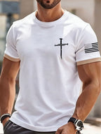 Men's Faith Print Casual T-Shirt