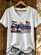Women'S Casual Colorado Strong T-Shirt