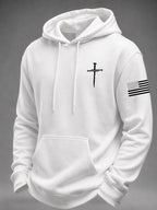 Men's Faith Printed Casual Hoodie
