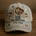 US 250th Anniversary Vintage Printed Hat