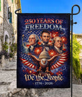 America 250 Years Of Freedom 1776–2026 House Flag – Founders Washingto