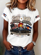 Retro 250Th America'S Independence Day 150Th Colorado'S Independence Day Two Legacies. One Land. Endless Freedom. 1776 1876 United In Liberty Print T-Shirt