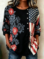 Women's 250th Anniversary Button and Lace Top