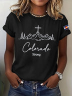 Women'S Colorado Strong Printed Casual T-Shirt