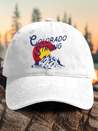 Retro Colorado Strong Colorado Wildfires Praying For The Firefighters Print Baseball Cap