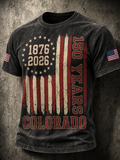 Men's Colorado 150years Anniversary Casual T-shirt