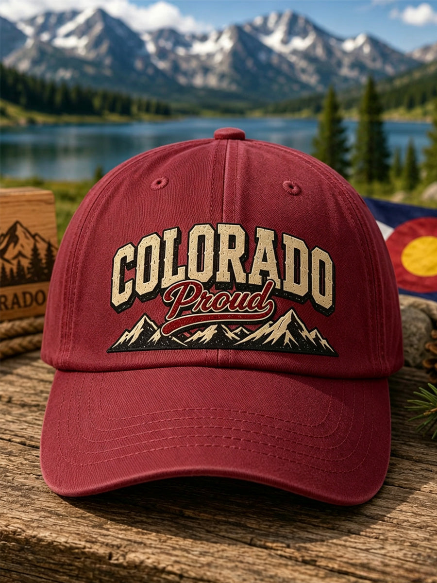 Retro Print Baseball Cap