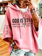 Women'S God is Still Writing Your Story Printed Hoodie