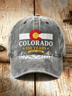 Retro Colorado Environmental Protection Print Baseball Cap
