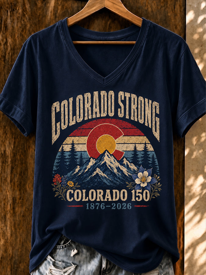 Women's Casual Colorado Strong T-shirt