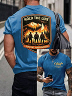 Men's Forest Fire Print T-Shirt