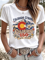 Women's Casual Colorado Strong T-shirt