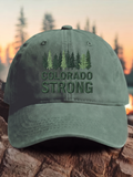 Neutral Leisure Colorado Strong Mountain Fire Commemorative Printed Hat