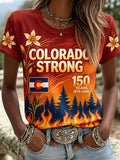 Women's Colorado Strong Printed Commemorative Short-Sleeve Shirt