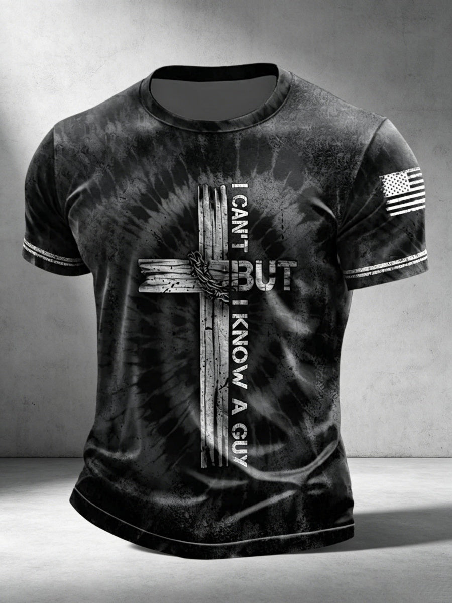 I Can't But I Know A Guy Print Men's T-Shirt