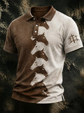 Men'S Cross Printed Casual T-Shirt